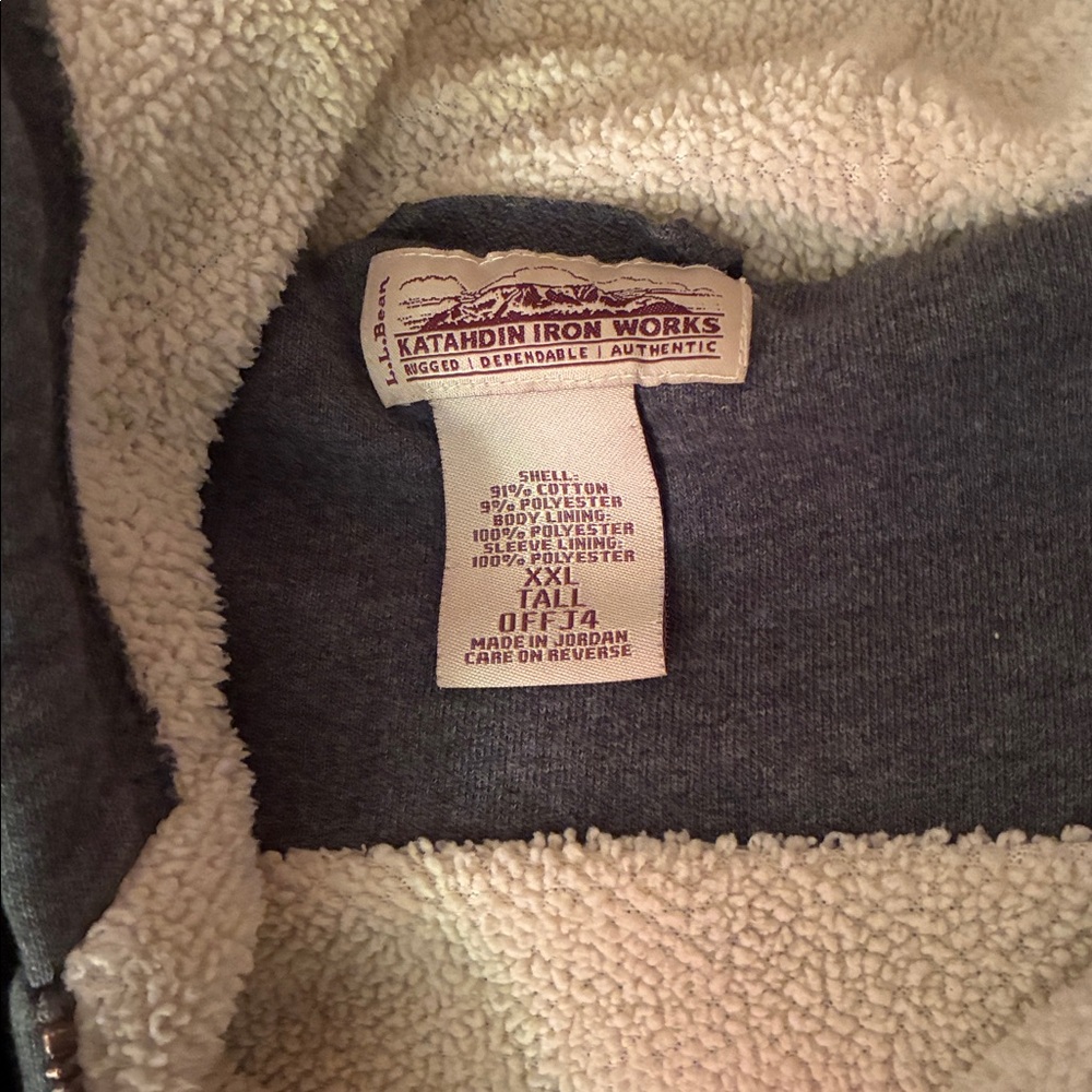 LLBean Men’s Katahdin Iron Works Hooded Sweatshirt, Fleece-Lined - Picture 4 of 9